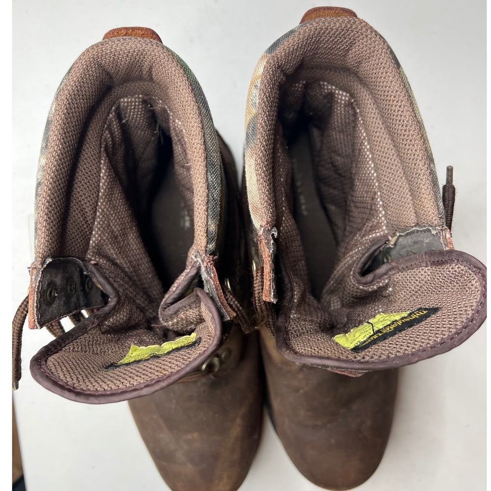 Field & Stream Mens Camo Leather Hunting Boots GORE-TEX Thinsulate MFW08283 13 - Picture 5 of 11